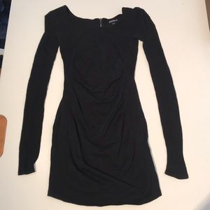 Long sleeved black dress from EXPRESS